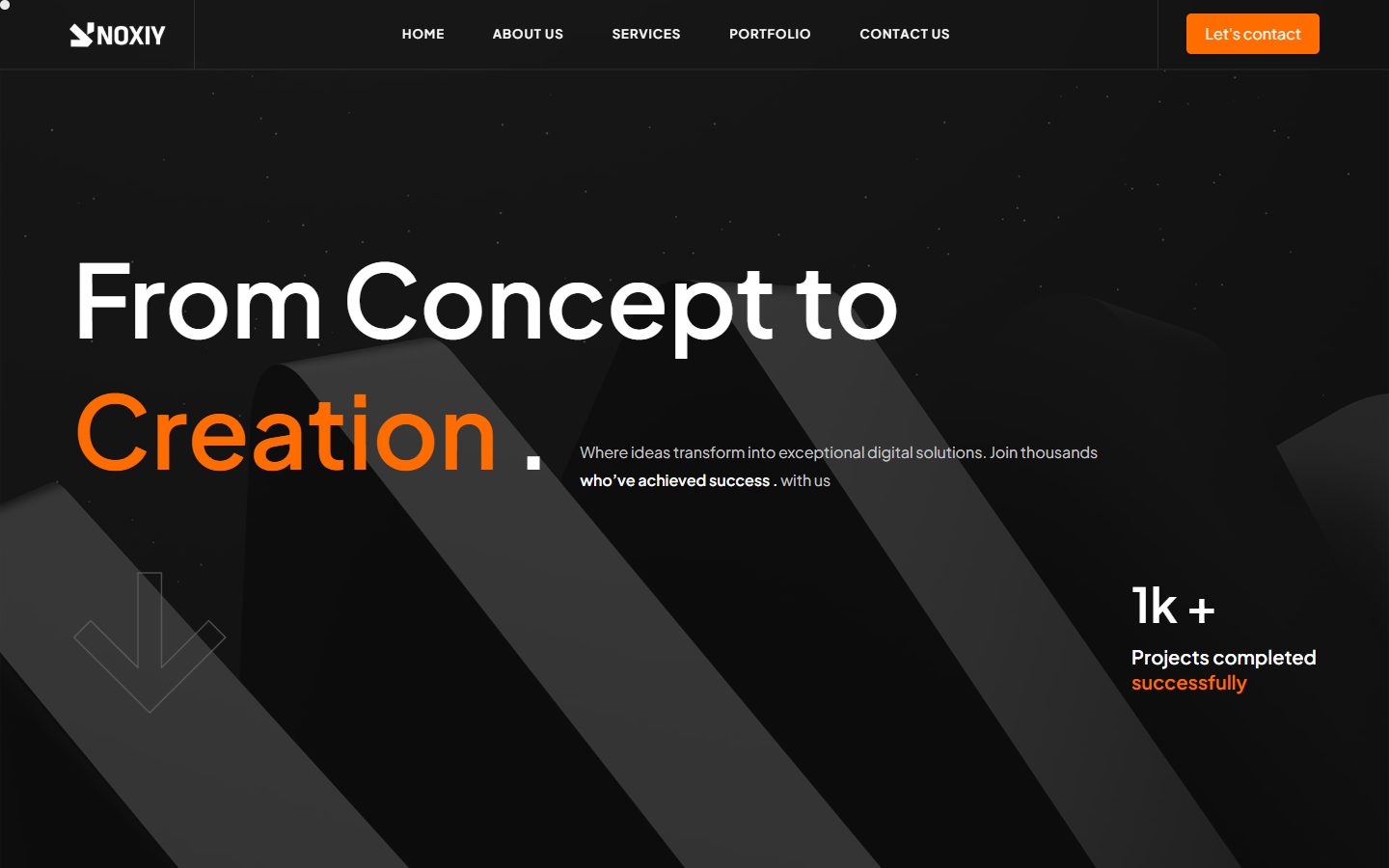 Noxiy — Software company portfolio website design