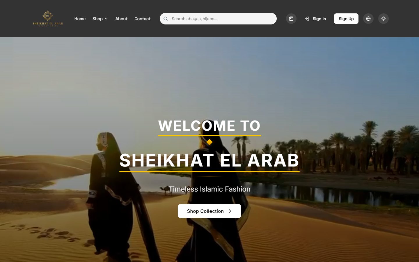 Sheikhat El Arab — Modest fashion eCommerce store design